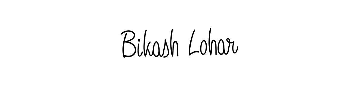 Use a signature maker to create a handwritten signature online. With this signature software, you can design (Angelique-Rose-font-FFP) your own signature for name Bikash Lohar. Bikash Lohar signature style 5 images and pictures png