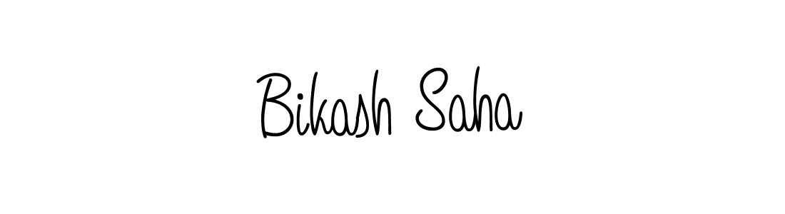 Design your own signature with our free online signature maker. With this signature software, you can create a handwritten (Angelique-Rose-font-FFP) signature for name Bikash Saha. Bikash Saha signature style 5 images and pictures png