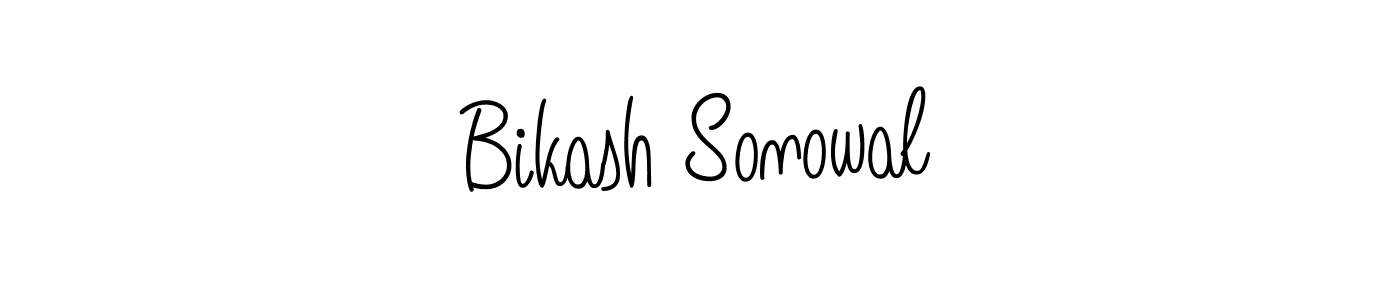 Design your own signature with our free online signature maker. With this signature software, you can create a handwritten (Angelique-Rose-font-FFP) signature for name Bikash Sonowal. Bikash Sonowal signature style 5 images and pictures png