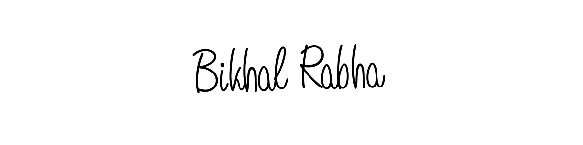 Bikhal Rabha stylish signature style. Best Handwritten Sign (Angelique-Rose-font-FFP) for my name. Handwritten Signature Collection Ideas for my name Bikhal Rabha. Bikhal Rabha signature style 5 images and pictures png