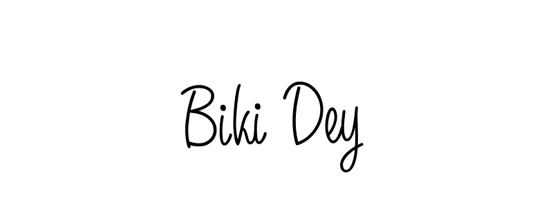 How to make Biki Dey name signature. Use Angelique-Rose-font-FFP style for creating short signs online. This is the latest handwritten sign. Biki Dey signature style 5 images and pictures png