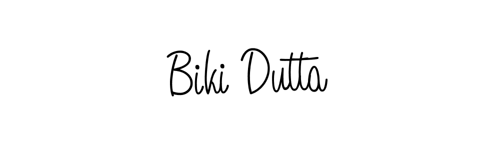 Design your own signature with our free online signature maker. With this signature software, you can create a handwritten (Angelique-Rose-font-FFP) signature for name Biki Dutta. Biki Dutta signature style 5 images and pictures png