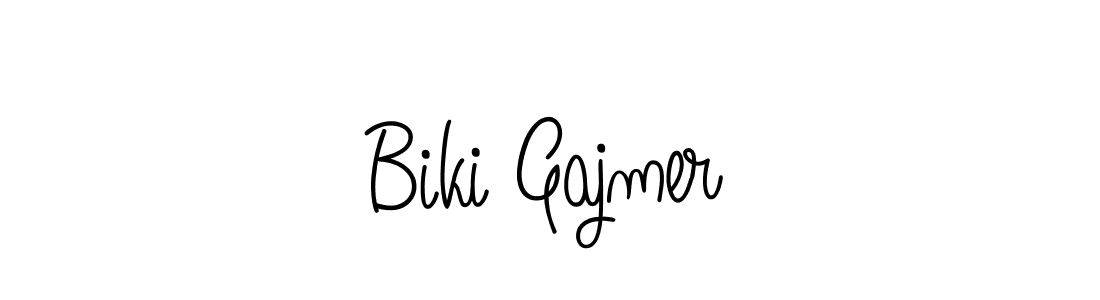 How to make Biki Gajmer signature? Angelique-Rose-font-FFP is a professional autograph style. Create handwritten signature for Biki Gajmer name. Biki Gajmer signature style 5 images and pictures png