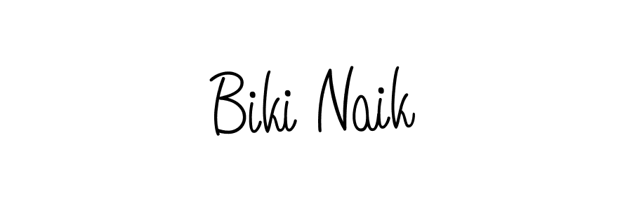 Create a beautiful signature design for name Biki Naik. With this signature (Angelique-Rose-font-FFP) fonts, you can make a handwritten signature for free. Biki Naik signature style 5 images and pictures png