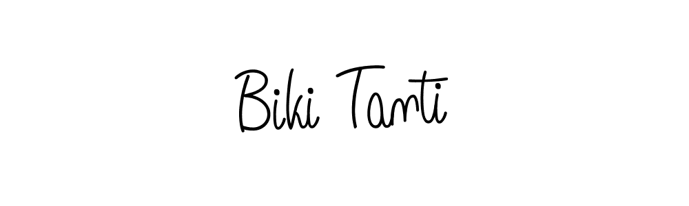 Design your own signature with our free online signature maker. With this signature software, you can create a handwritten (Angelique-Rose-font-FFP) signature for name Biki Tanti. Biki Tanti signature style 5 images and pictures png