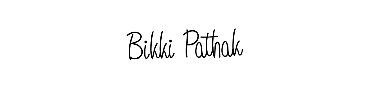 Bikki Pathak stylish signature style. Best Handwritten Sign (Angelique-Rose-font-FFP) for my name. Handwritten Signature Collection Ideas for my name Bikki Pathak. Bikki Pathak signature style 5 images and pictures png