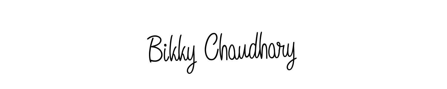 How to Draw Bikky Chaudhary signature style? Angelique-Rose-font-FFP is a latest design signature styles for name Bikky Chaudhary. Bikky Chaudhary signature style 5 images and pictures png
