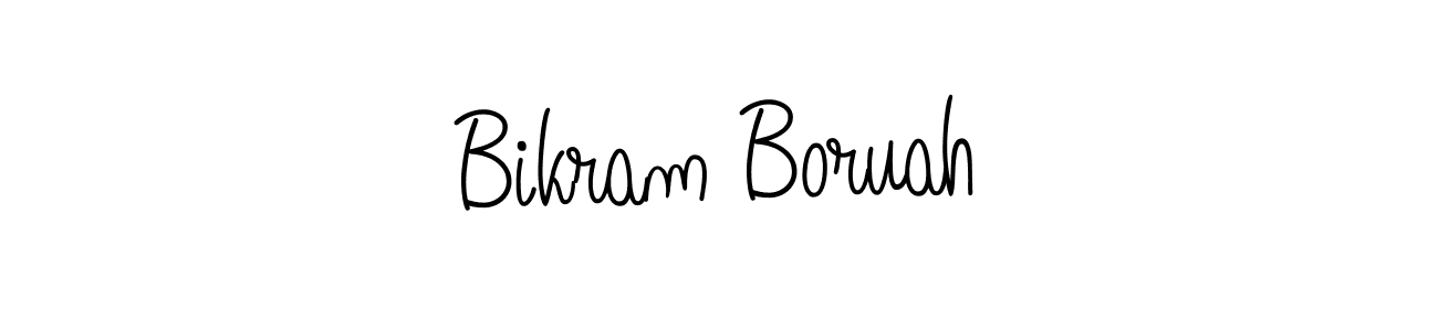 Create a beautiful signature design for name Bikram Boruah. With this signature (Angelique-Rose-font-FFP) fonts, you can make a handwritten signature for free. Bikram Boruah signature style 5 images and pictures png