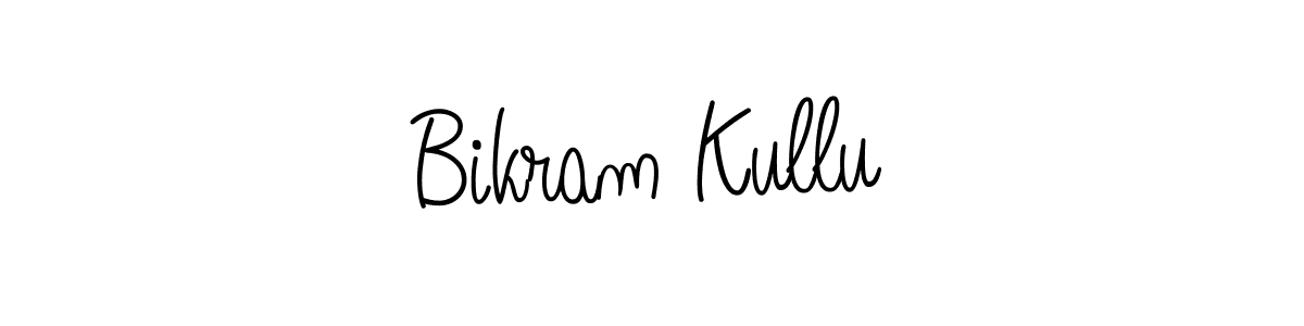 Make a beautiful signature design for name Bikram Kullu. With this signature (Angelique-Rose-font-FFP) style, you can create a handwritten signature for free. Bikram Kullu signature style 5 images and pictures png