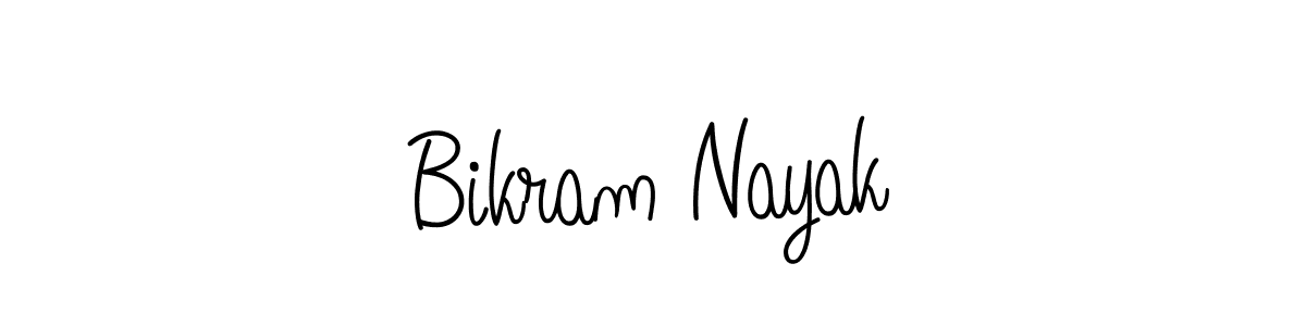 The best way (Angelique-Rose-font-FFP) to make a short signature is to pick only two or three words in your name. The name Bikram Nayak include a total of six letters. For converting this name. Bikram Nayak signature style 5 images and pictures png
