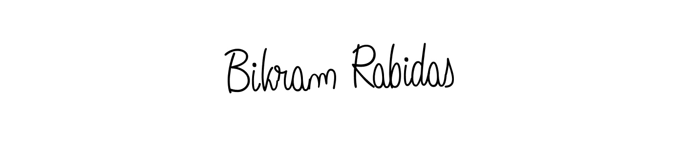 You should practise on your own different ways (Angelique-Rose-font-FFP) to write your name (Bikram Rabidas) in signature. don't let someone else do it for you. Bikram Rabidas signature style 5 images and pictures png