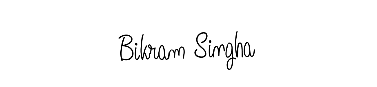 Use a signature maker to create a handwritten signature online. With this signature software, you can design (Angelique-Rose-font-FFP) your own signature for name Bikram Singha. Bikram Singha signature style 5 images and pictures png