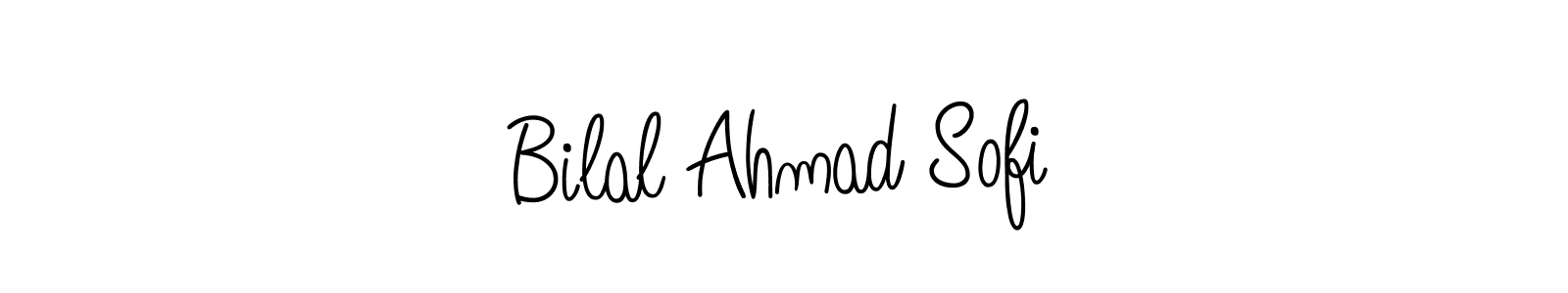 Make a beautiful signature design for name Bilal Ahmad Sofi. With this signature (Angelique-Rose-font-FFP) style, you can create a handwritten signature for free. Bilal Ahmad Sofi signature style 5 images and pictures png