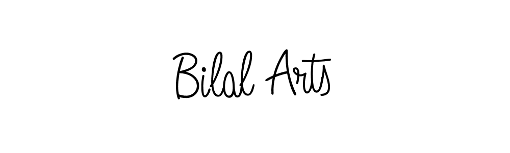 Make a beautiful signature design for name Bilal Arts. With this signature (Angelique-Rose-font-FFP) style, you can create a handwritten signature for free. Bilal Arts signature style 5 images and pictures png