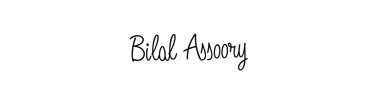 Design your own signature with our free online signature maker. With this signature software, you can create a handwritten (Angelique-Rose-font-FFP) signature for name Bilal Assoory. Bilal Assoory signature style 5 images and pictures png