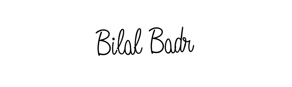 Use a signature maker to create a handwritten signature online. With this signature software, you can design (Angelique-Rose-font-FFP) your own signature for name Bilal Badr. Bilal Badr signature style 5 images and pictures png