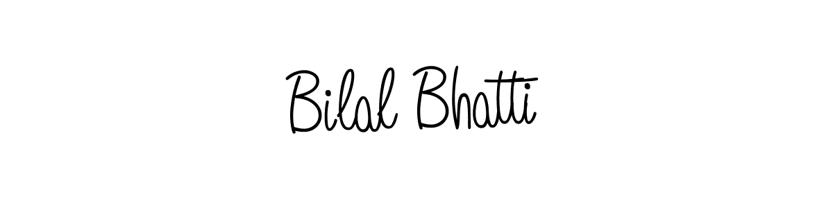 Design your own signature with our free online signature maker. With this signature software, you can create a handwritten (Angelique-Rose-font-FFP) signature for name Bilal Bhatti. Bilal Bhatti signature style 5 images and pictures png