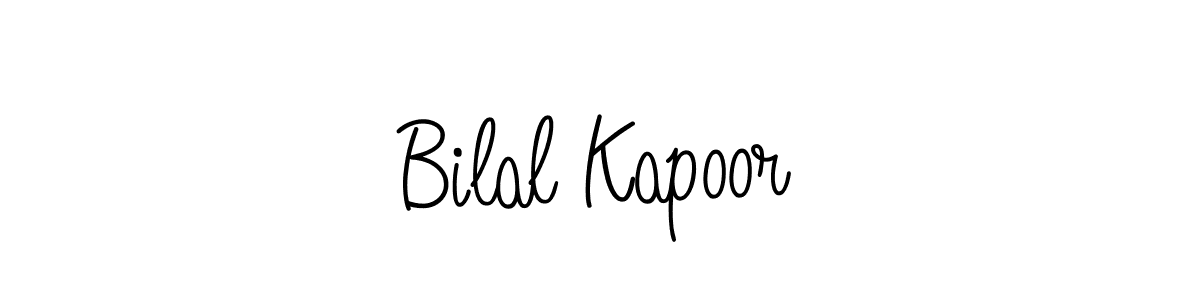 Use a signature maker to create a handwritten signature online. With this signature software, you can design (Angelique-Rose-font-FFP) your own signature for name Bilal Kapoor. Bilal Kapoor signature style 5 images and pictures png
