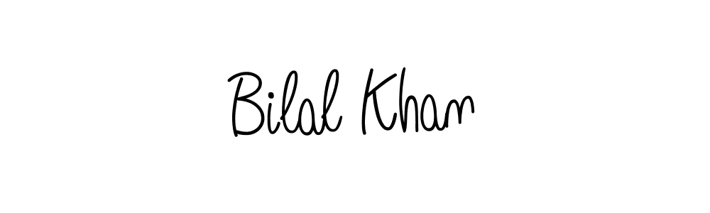 Use a signature maker to create a handwritten signature online. With this signature software, you can design (Angelique-Rose-font-FFP) your own signature for name Bilal Khan. Bilal Khan signature style 5 images and pictures png