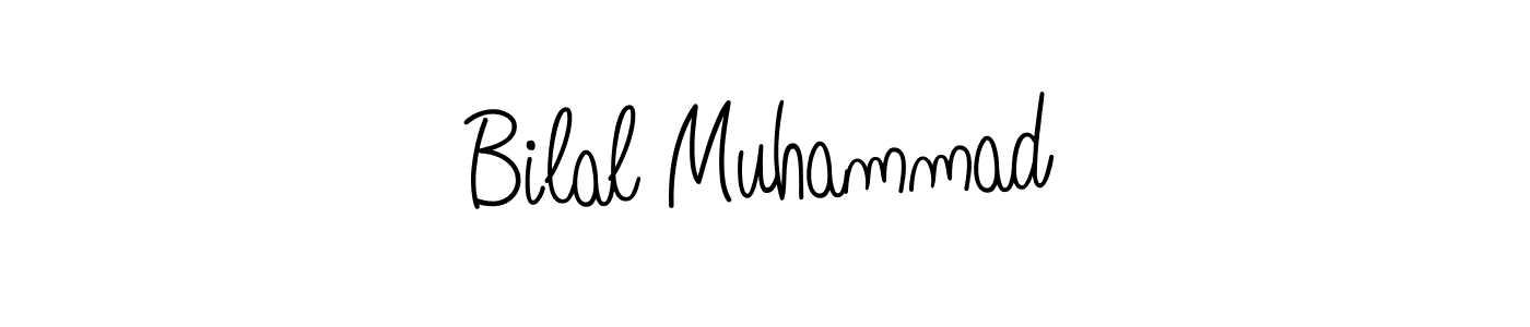 Angelique-Rose-font-FFP is a professional signature style that is perfect for those who want to add a touch of class to their signature. It is also a great choice for those who want to make their signature more unique. Get Bilal Muhammad name to fancy signature for free. Bilal Muhammad signature style 5 images and pictures png