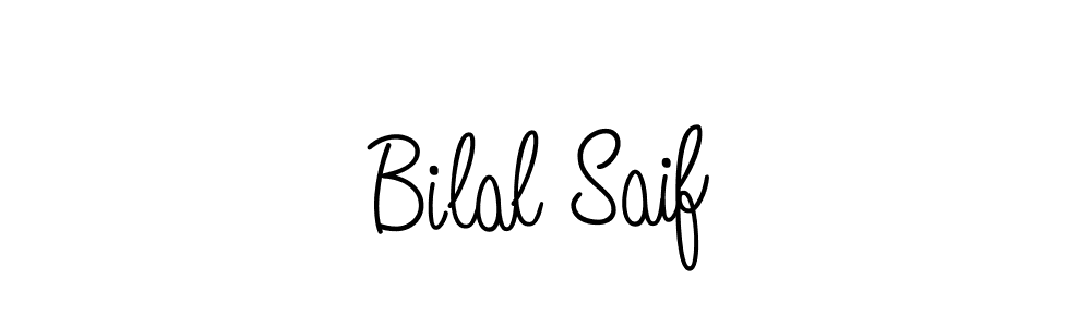 How to make Bilal Saif name signature. Use Angelique-Rose-font-FFP style for creating short signs online. This is the latest handwritten sign. Bilal Saif signature style 5 images and pictures png