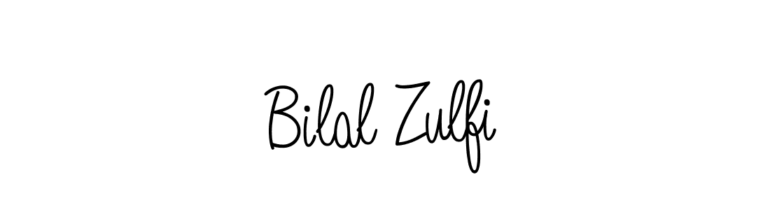 Create a beautiful signature design for name Bilal Zulfi. With this signature (Angelique-Rose-font-FFP) fonts, you can make a handwritten signature for free. Bilal Zulfi signature style 5 images and pictures png
