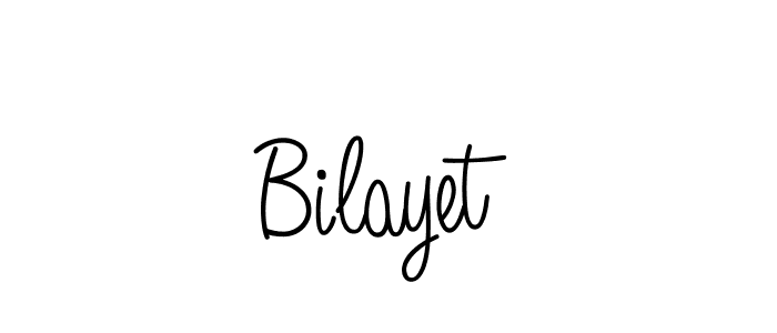 How to make Bilayet signature? Angelique-Rose-font-FFP is a professional autograph style. Create handwritten signature for Bilayet name. Bilayet signature style 5 images and pictures png