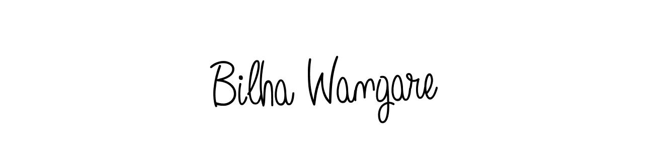 Also we have Bilha Wangare name is the best signature style. Create professional handwritten signature collection using Angelique-Rose-font-FFP autograph style. Bilha Wangare signature style 5 images and pictures png