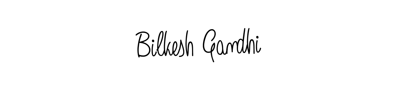 Create a beautiful signature design for name Bilkesh Gandhi. With this signature (Angelique-Rose-font-FFP) fonts, you can make a handwritten signature for free. Bilkesh Gandhi signature style 5 images and pictures png