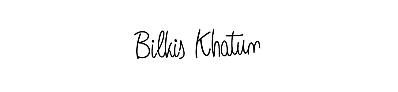 Use a signature maker to create a handwritten signature online. With this signature software, you can design (Angelique-Rose-font-FFP) your own signature for name Bilkis Khatun. Bilkis Khatun signature style 5 images and pictures png