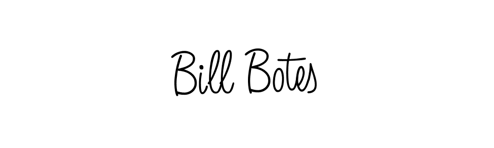 Use a signature maker to create a handwritten signature online. With this signature software, you can design (Angelique-Rose-font-FFP) your own signature for name Bill Botes. Bill Botes signature style 5 images and pictures png