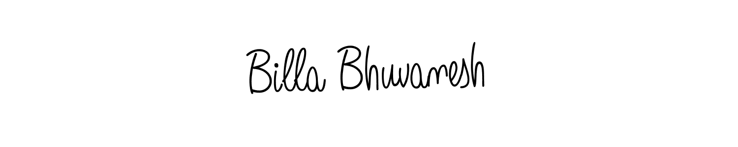 You should practise on your own different ways (Angelique-Rose-font-FFP) to write your name (Billa Bhuvanesh) in signature. don't let someone else do it for you. Billa Bhuvanesh signature style 5 images and pictures png