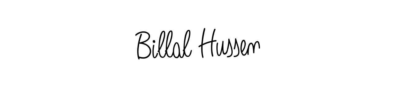 Billal Hussen stylish signature style. Best Handwritten Sign (Angelique-Rose-font-FFP) for my name. Handwritten Signature Collection Ideas for my name Billal Hussen. Billal Hussen signature style 5 images and pictures png