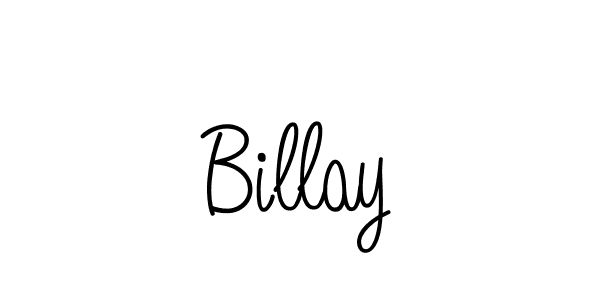 Design your own signature with our free online signature maker. With this signature software, you can create a handwritten (Angelique-Rose-font-FFP) signature for name Billay. Billay signature style 5 images and pictures png
