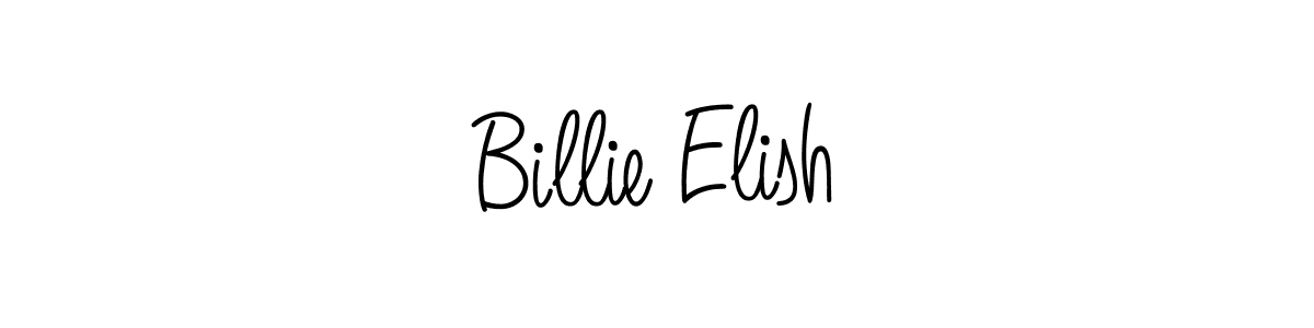 Make a beautiful signature design for name Billie Elish. With this signature (Angelique-Rose-font-FFP) style, you can create a handwritten signature for free. Billie Elish signature style 5 images and pictures png