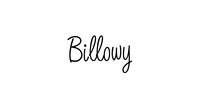 The best way (Angelique-Rose-font-FFP) to make a short signature is to pick only two or three words in your name. The name Billowy include a total of six letters. For converting this name. Billowy signature style 5 images and pictures png