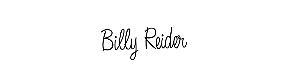 Use a signature maker to create a handwritten signature online. With this signature software, you can design (Angelique-Rose-font-FFP) your own signature for name Billy Reider. Billy Reider signature style 5 images and pictures png