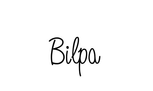 Bilpa stylish signature style. Best Handwritten Sign (Angelique-Rose-font-FFP) for my name. Handwritten Signature Collection Ideas for my name Bilpa. Bilpa signature style 5 images and pictures png