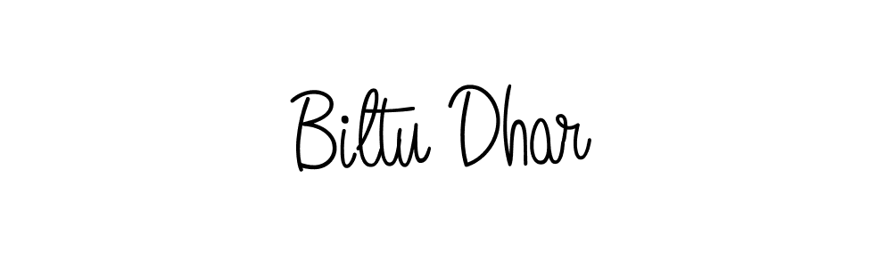 You should practise on your own different ways (Angelique-Rose-font-FFP) to write your name (Biltu Dhar) in signature. don't let someone else do it for you. Biltu Dhar signature style 5 images and pictures png