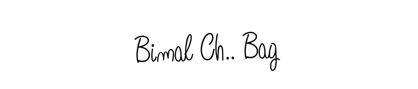 Design your own signature with our free online signature maker. With this signature software, you can create a handwritten (Angelique-Rose-font-FFP) signature for name Bimal Ch.. Bag. Bimal Ch.. Bag signature style 5 images and pictures png