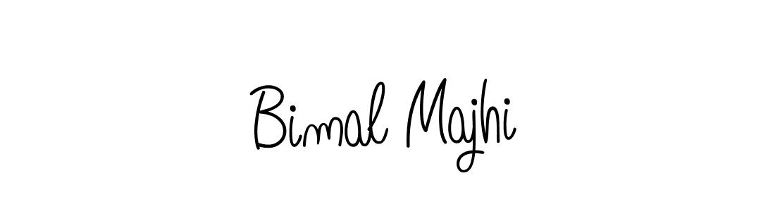 The best way (Angelique-Rose-font-FFP) to make a short signature is to pick only two or three words in your name. The name Bimal Majhi include a total of six letters. For converting this name. Bimal Majhi signature style 5 images and pictures png