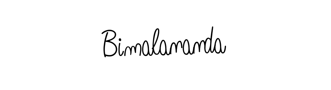 Design your own signature with our free online signature maker. With this signature software, you can create a handwritten (Angelique-Rose-font-FFP) signature for name Bimalananda. Bimalananda signature style 5 images and pictures png