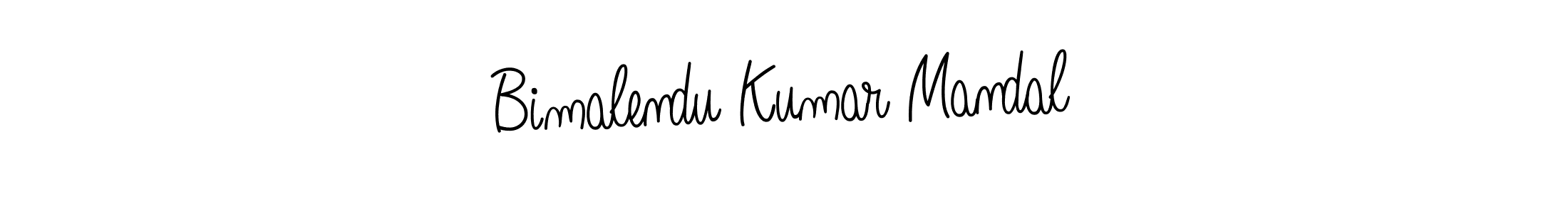 How to make Bimalendu Kumar Mandal name signature. Use Angelique-Rose-font-FFP style for creating short signs online. This is the latest handwritten sign. Bimalendu Kumar Mandal signature style 5 images and pictures png