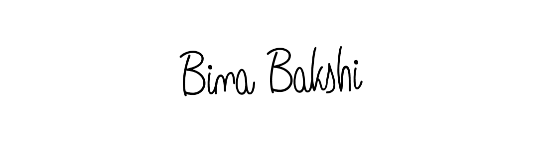 How to make Bina Bakshi signature? Angelique-Rose-font-FFP is a professional autograph style. Create handwritten signature for Bina Bakshi name. Bina Bakshi signature style 5 images and pictures png