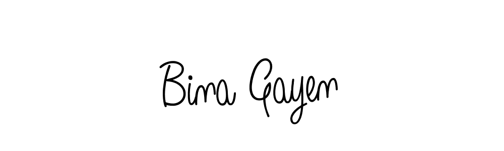 Once you've used our free online signature maker to create your best signature Angelique-Rose-font-FFP style, it's time to enjoy all of the benefits that Bina Gayen name signing documents. Bina Gayen signature style 5 images and pictures png