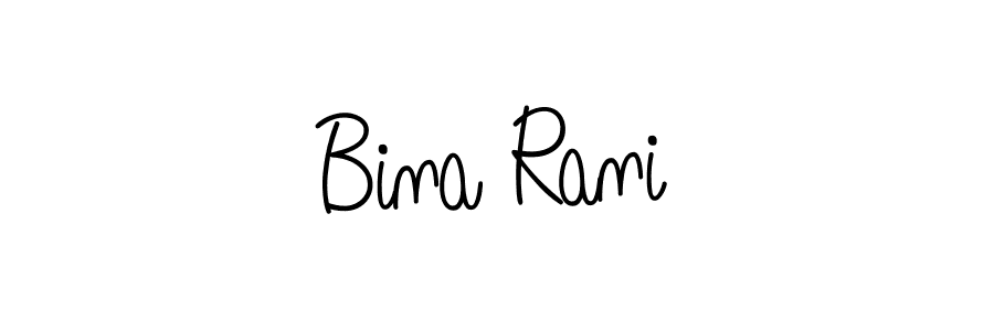 Also we have Bina Rani name is the best signature style. Create professional handwritten signature collection using Angelique-Rose-font-FFP autograph style. Bina Rani signature style 5 images and pictures png