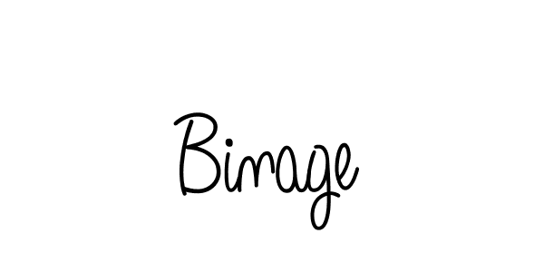 Use a signature maker to create a handwritten signature online. With this signature software, you can design (Angelique-Rose-font-FFP) your own signature for name Binage. Binage signature style 5 images and pictures png