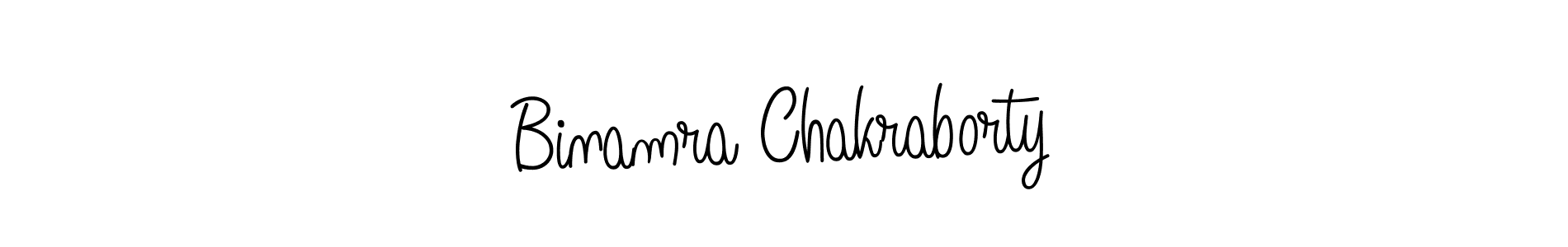 Use a signature maker to create a handwritten signature online. With this signature software, you can design (Angelique-Rose-font-FFP) your own signature for name Binamra Chakraborty. Binamra Chakraborty signature style 5 images and pictures png