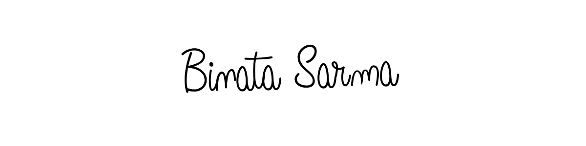 How to make Binata Sarma signature? Angelique-Rose-font-FFP is a professional autograph style. Create handwritten signature for Binata Sarma name. Binata Sarma signature style 5 images and pictures png