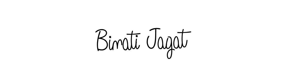 How to Draw Binati Jagat signature style? Angelique-Rose-font-FFP is a latest design signature styles for name Binati Jagat. Binati Jagat signature style 5 images and pictures png